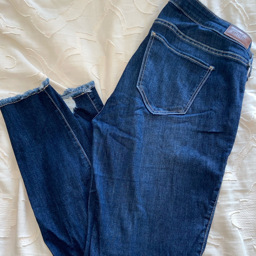Hollister Ripped Blue Skinny Jeans